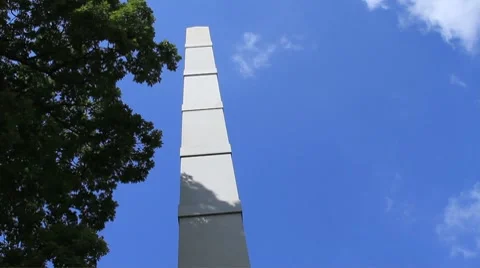 Tippecanoe Monument tilt down Stock-Footage 8777950