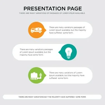 Tipper, bulb, tipper presentation Stock Illustration