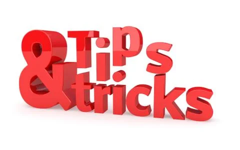 Tips and tricks icon on a white background. 3d illustration. Stock Illustration