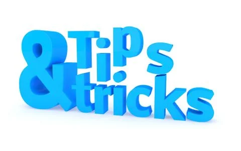 Tips and tricks icon on a white background. 3d illustration. Stock Illustration