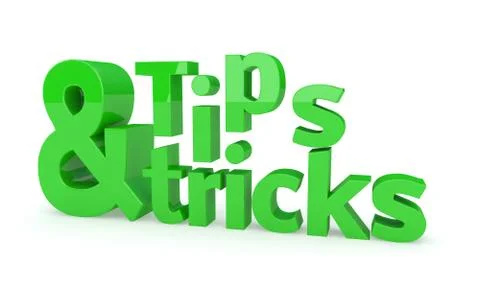 Tips and tricks icon on a white background. 3d illustration. Stock Illustration