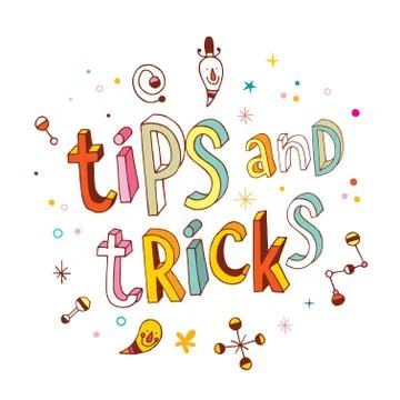 Tips and tricks 스톡 일러스트