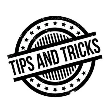 Tips And Tricks rubber stamp Illustrazione stock