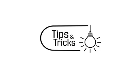 Tips And Tricks sign on white background Stock Footage 287937056