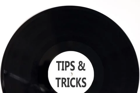 Tips and tricks words symbol. Concept words Tips and tricks on beautiful bl.. Stock Photos