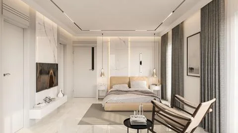 Tips for Choosing the Perfect Modern Bed for Your Master Bedroom Illustrazione stock