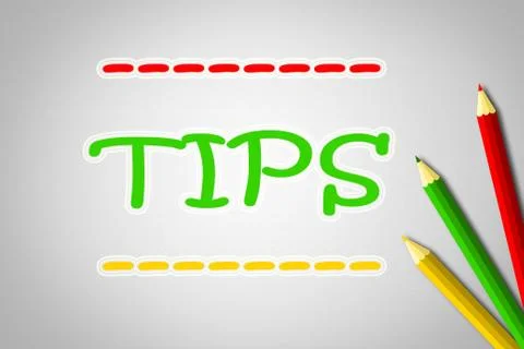 Tips concept Stock Illustration
