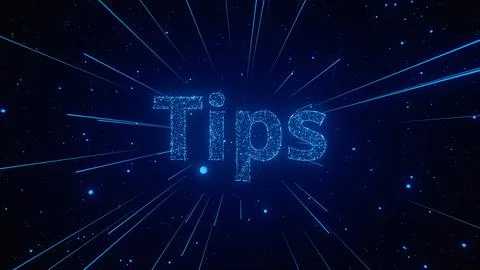 Tips for Enhancing Digital Creativity With Blue Light Effects and Particle Illustrazione stock