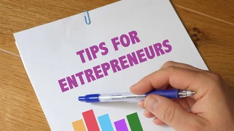 Tips For Entrepreneurs Report Stock Footage 77319465