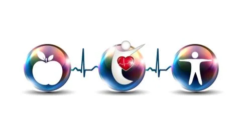 Tips how to strengthen cardiovascular system and stay healthy Stock Illustration