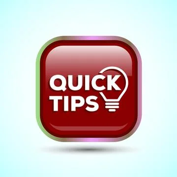 Tips Icon Button Design Illustration Tips And Tricks Stock Illustration