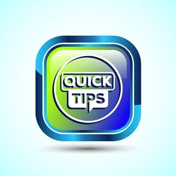 Tips Icon Button Design Illustration Tips And Tricks Stock Illustration