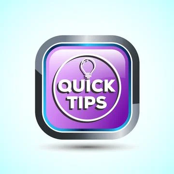 Tips Icon Button Design Illustration Tips And Tricks Stock Illustration