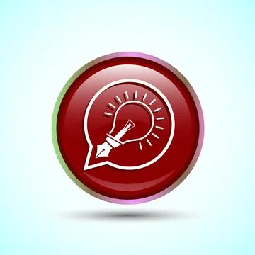 Tips Icon Button Design Illustration Tips And Tricks Stock Illustration