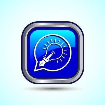 Tips Icon Button Design Illustration Tips And Tricks Stock Illustration