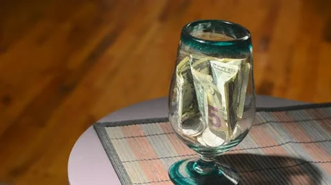Tips jar Stock Footage 21931306