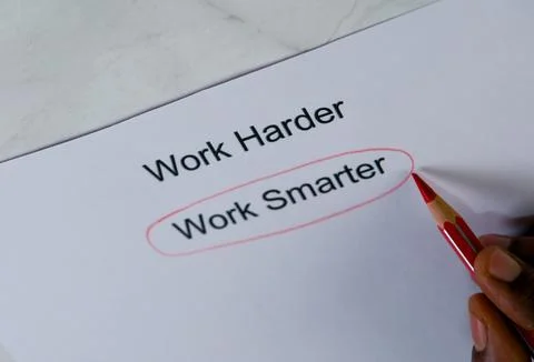 Tips for productivity improvement on a desk Stock Photos