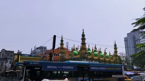 The Tipu Sultan Shahi Mosque of Kolkata Stock Footage 305265013