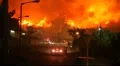 Tira psychiatric hospital on fire HD Footage