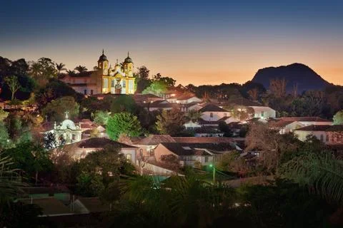 Tiradentes Panoramic View Stock Photos