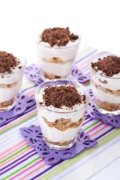 Tiramisu dessert Stock Photos