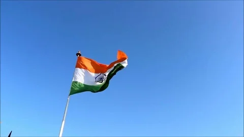 Tiranga (Tri coloured) the national flag... | Stock Video | Pond5