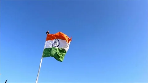 Tiranga (Tri coloured) the national flag... | Stock Video | Pond5