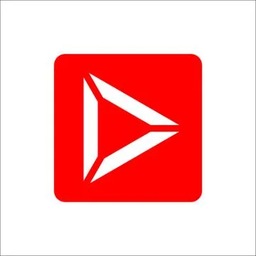 Tirangle Play icon Stock Illustration