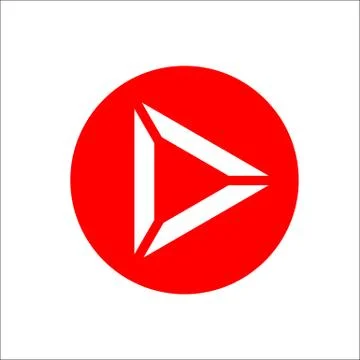 Tirangle Play icon Stock Illustration