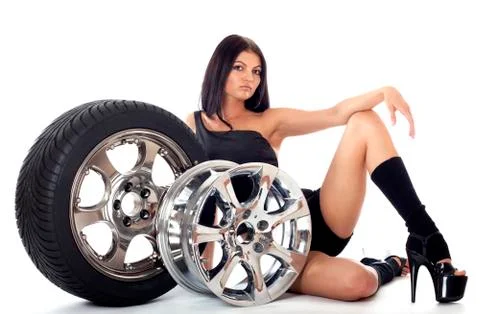 Tire and disk Stock Photos