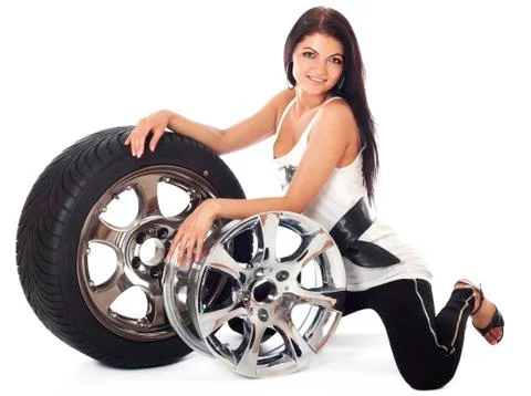 Tire and disk. Stock Photos