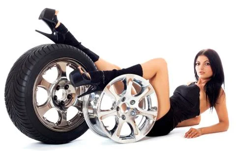 Tire and disk Stock Photos