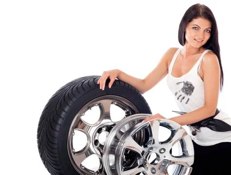 Tire and disk. Foto stock