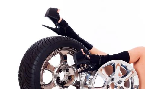 Tire and disk Foto stock