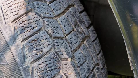 The tire of the car. Stock Footage 307400591