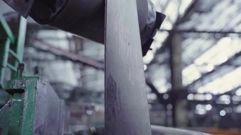 Tire Factory Rubber Sheets Machine Vídeo Stock 248803604