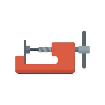 Tire fitting device icon flat isolated Ilustración de archivo
