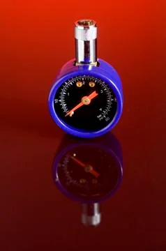 Tire gauge Foto stock