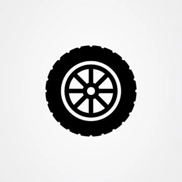 Tire icon logo vector design Stock Illustration