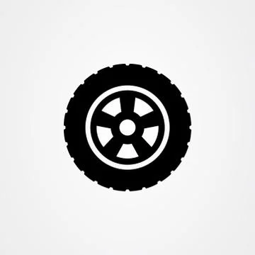 Tire icon logo vector design Stock Illustration