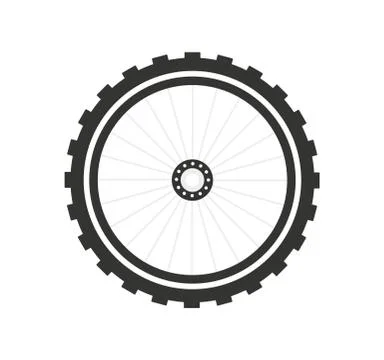 Tire illustration flat design - vector Stock Illustration