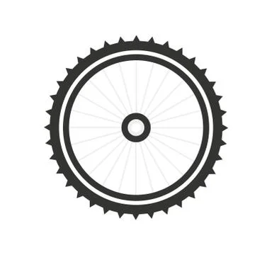 Tire illustration flat design - vector 스톡 일러스트
