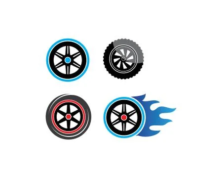 Tire illustration vector template Stock Illustration