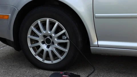 Tire Inflate Time Lapse Stock Footage 153490739