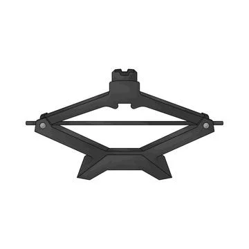 Tire jack illustration Stock Illustration