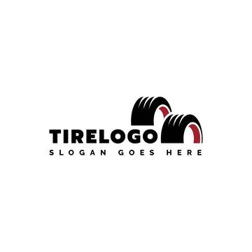 Tire logo design inspiration vector template Stock Illustration