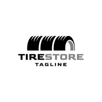 Tire logo design inspiration vector template Stock Illustration