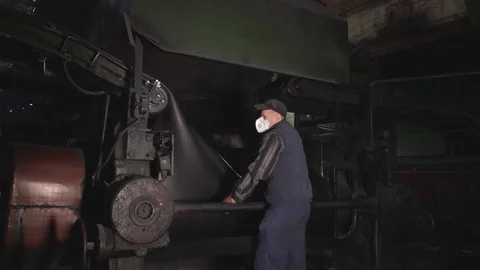 Tire Manufacturing Process Stock Footage 75519058