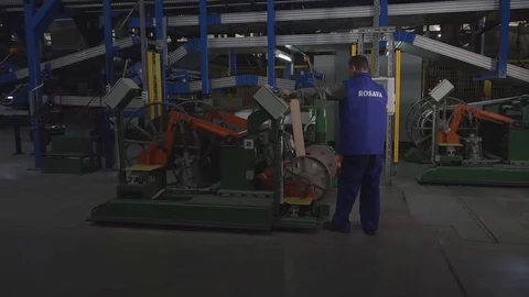Tire Manufacturing Process Stock Footage 75519285