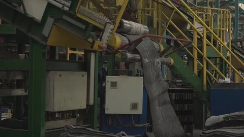 Tire Manufacturing Process Stock Footage 75519520